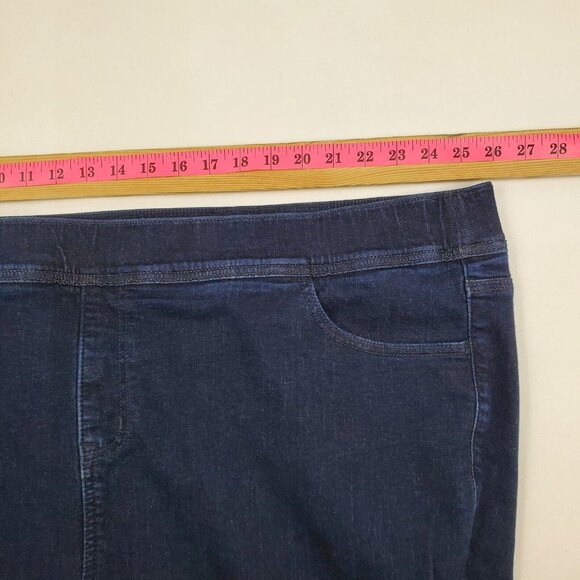 Torrid Womens Lean Jean Dark Blue Skinny Jeans High Waist Plus Size 5X‎ Pull On - Picture 10 of 14